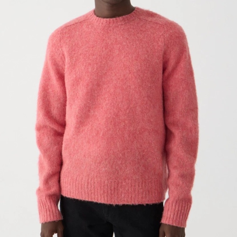 J. Crew - Merino / Alpaca Coral Crew Neck Sweater